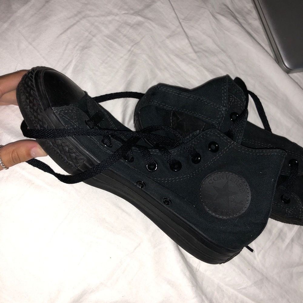 All black converse
